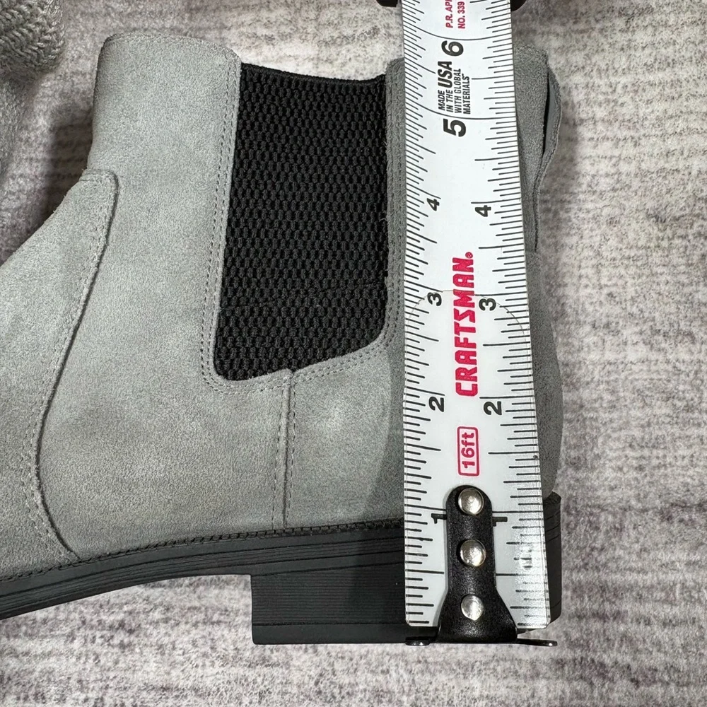 Vionic Women’s Alana Suede Bootie Sz 8 Gray Chelsea Slip On Comfort Neutral - Picture 8 of 8